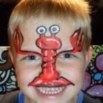 Lobster face paint 1